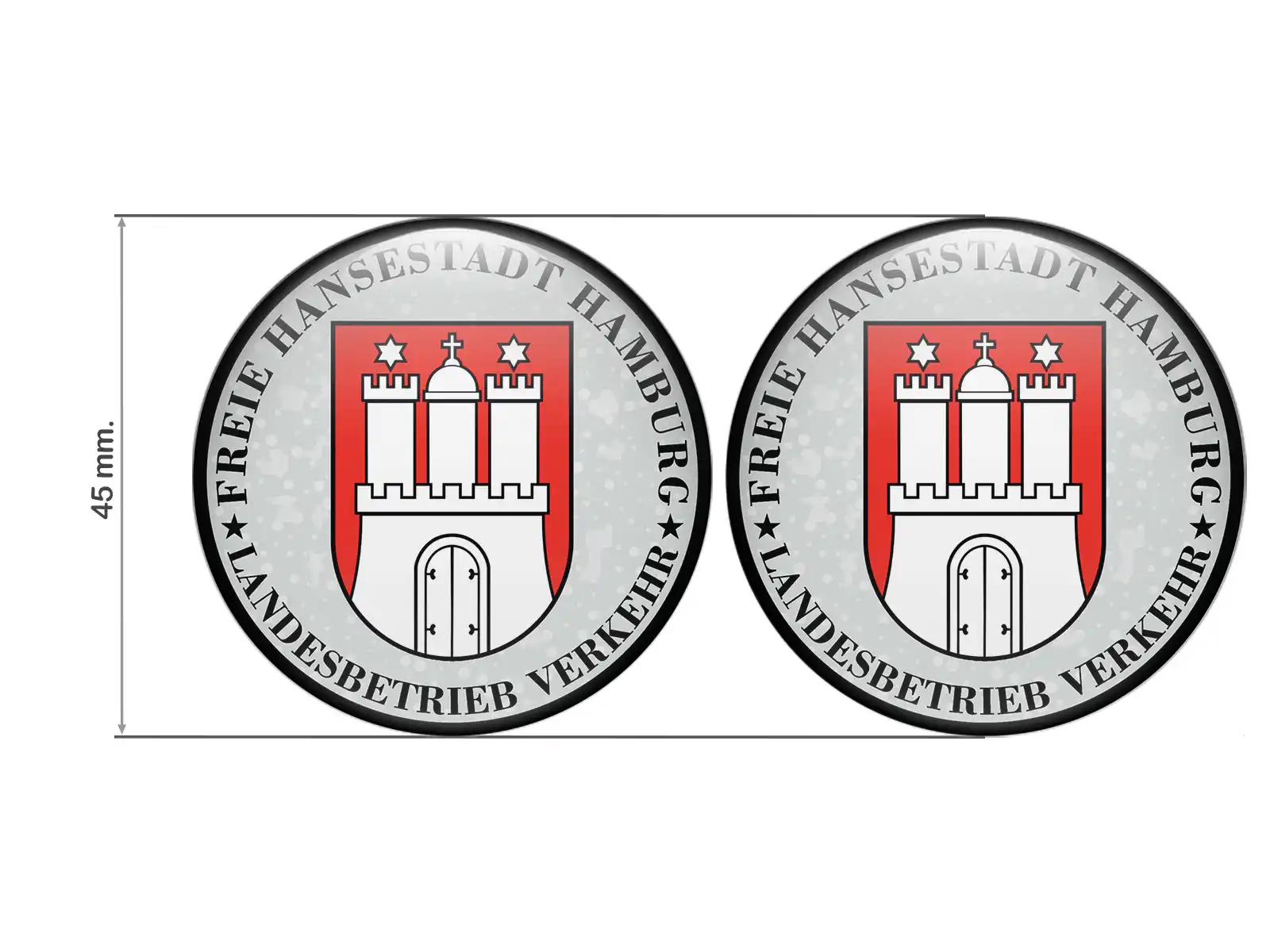 TUV Aufkleber Landesbetrieb Verkehr Nummernschild plakette